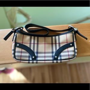 Burberry Haymarket over the shoulder purse